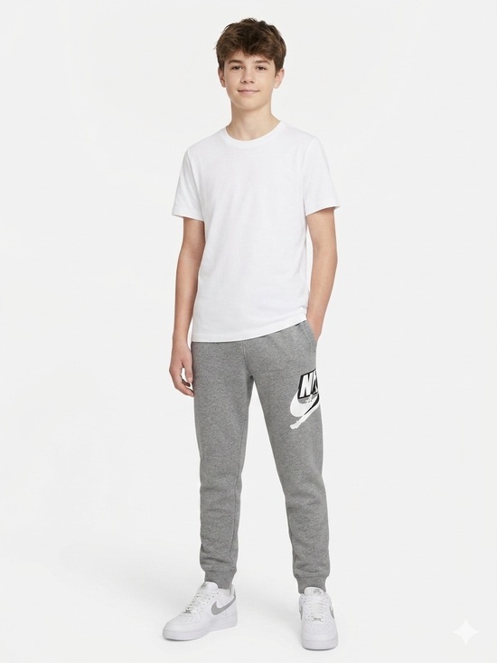 Nike Other - Nike Gray Logo Jogger Pants for Kids with White Swoosh Size XL 13-15